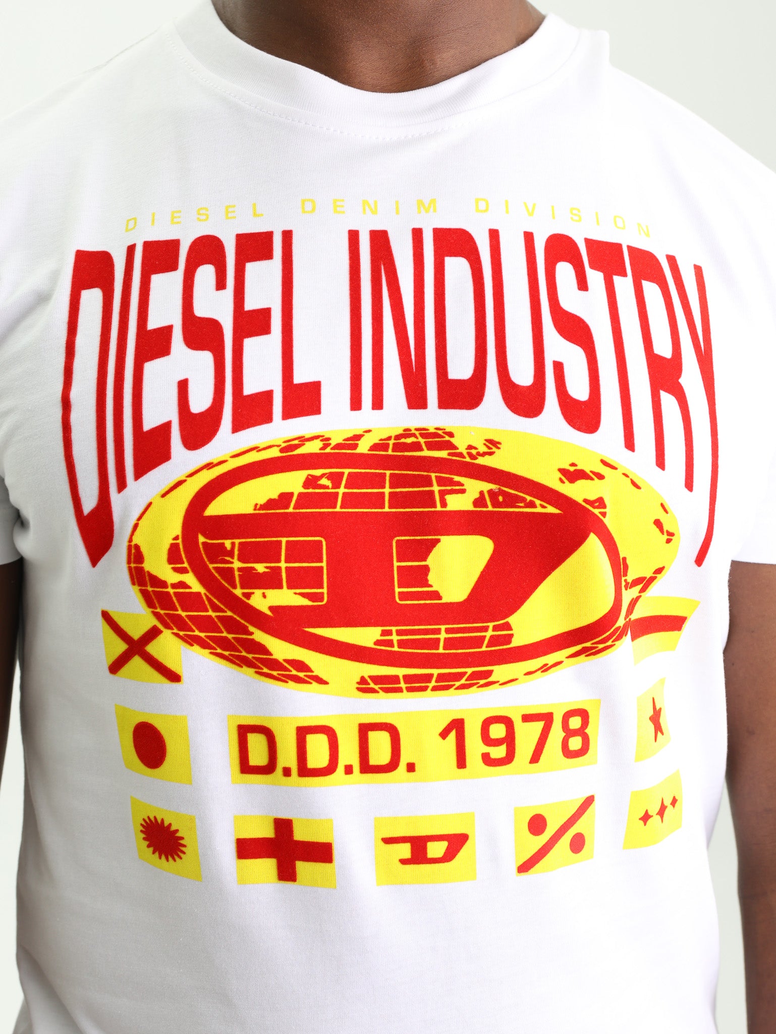 Diesel T-Shirt T-Diegor L8 White-Red